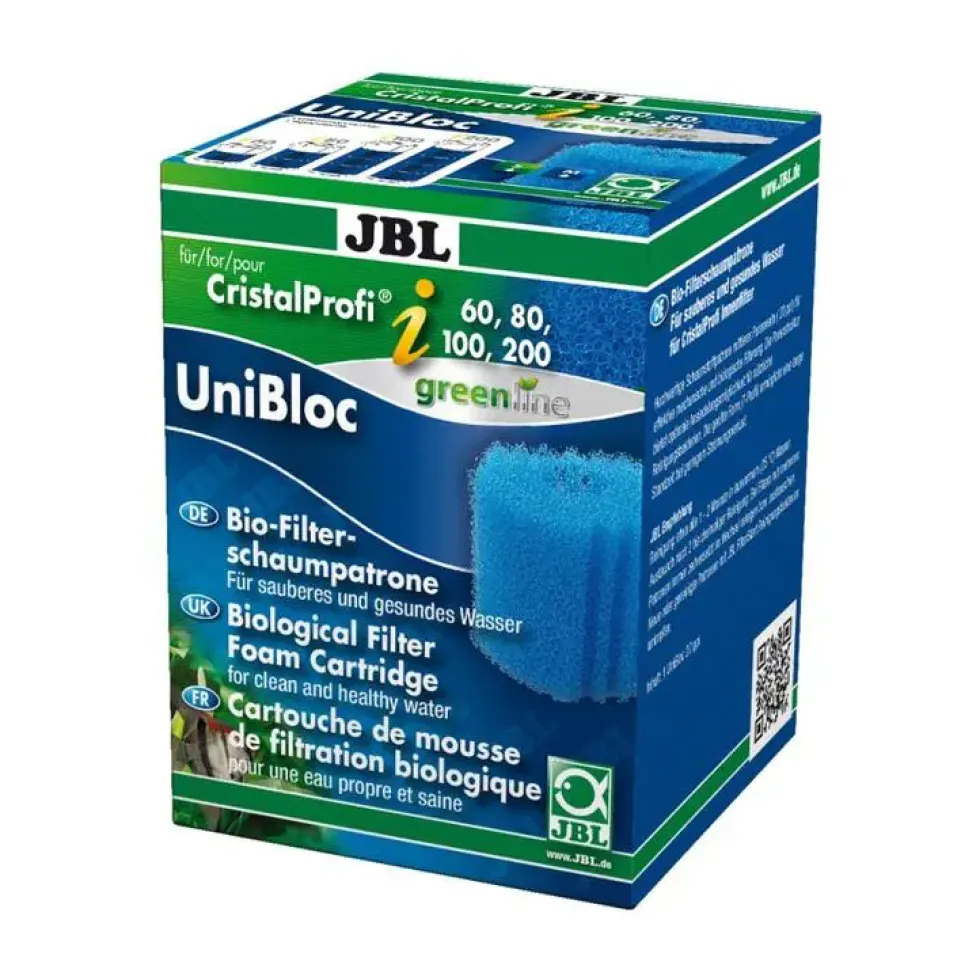 Cartouche de mousse de rechange pour filtre d'aquarium coloris bleu JBL UniBloc Cristal Profi i60/80/100/200