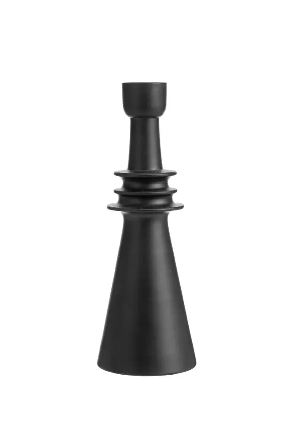 Chandelier conique coloris noir en aluminium - 8 x 8 x 21,5 cm