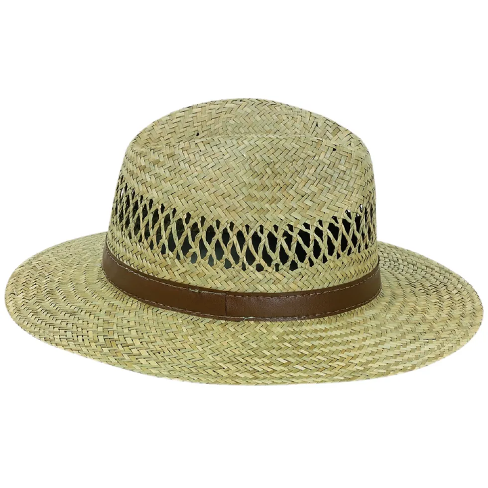 Chapeau de paille camberra beige pour homme taille 58