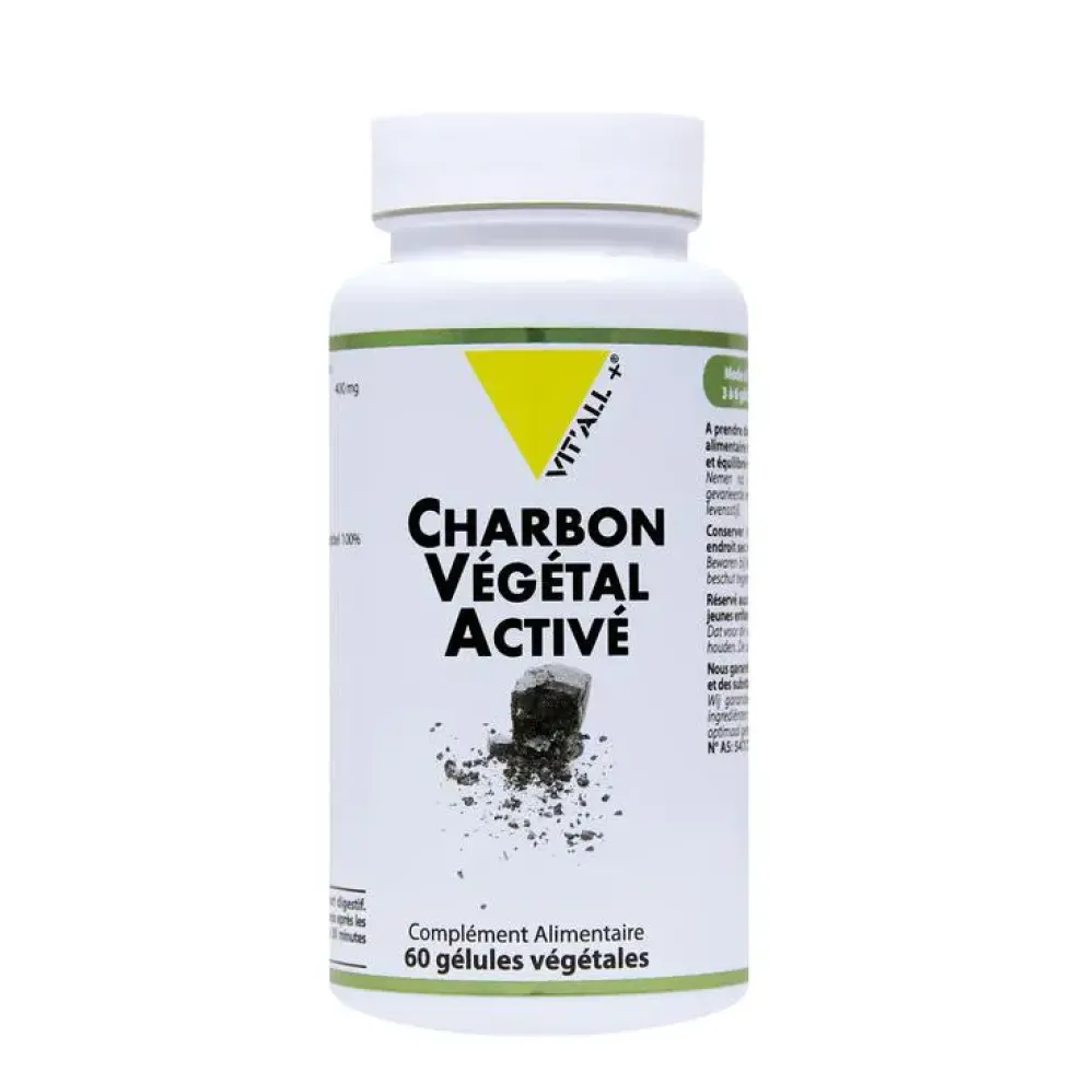 Charbon végétal activé en boite de 400 mg