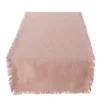 Chemin de table en coton rose Lenea - 140 x 40 cm