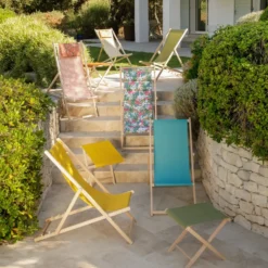 Chilienne matelassée La petite fleuriste coloris multicolore en coton - 127 x 56 x 3,5 cm