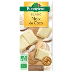 Chocolat blanc noix de coco 100 g BONNETERRE