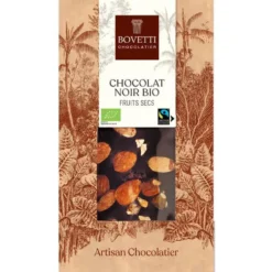 Chocolat noir bio aux fruits secs - 100 g