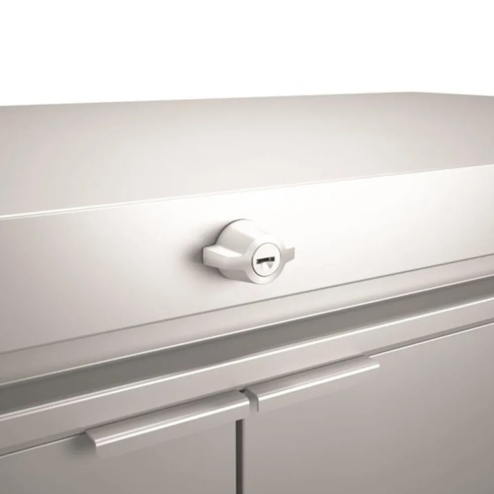 Coffre highboard gris foncé 200x84x127 cm