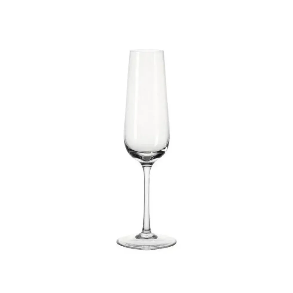 Coffret de 6 flûtes à champagne coloris transparent en verre Tivoli - 21 cl