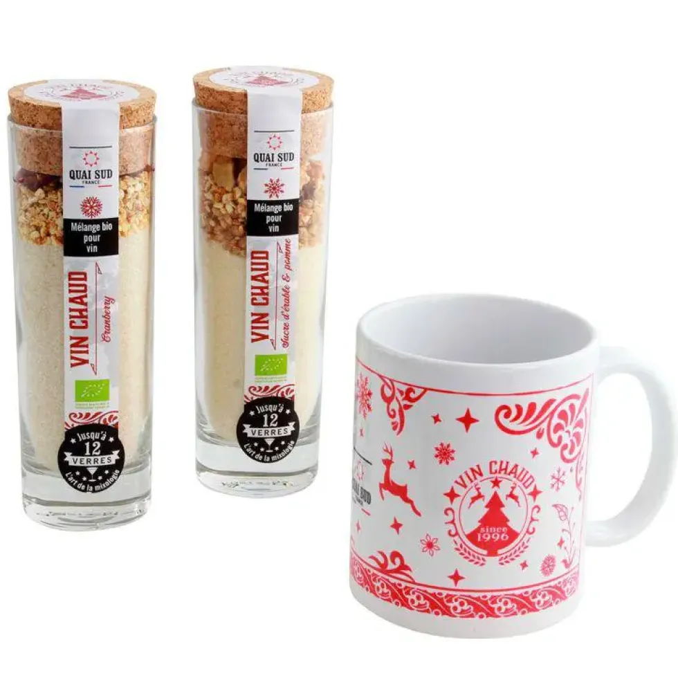 Coffret de préparation pour vin chaud avec mug Quai Sud - 285 g