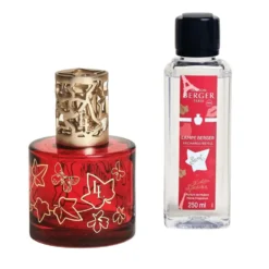 Coffret lampe Berger Lolita Lempicka Sweet en verre laqué rouge - 250 ml