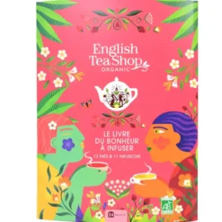 Coffret livre du bonheur à infuser avec thés et infusions English Tea Shop - 24 sachets