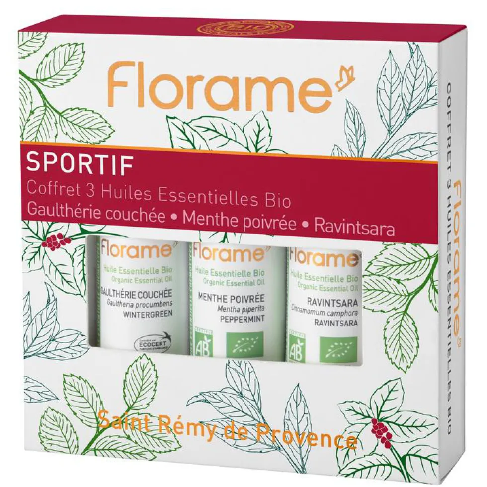 Coffret Sportif flacons 3 x 10 ml rouge