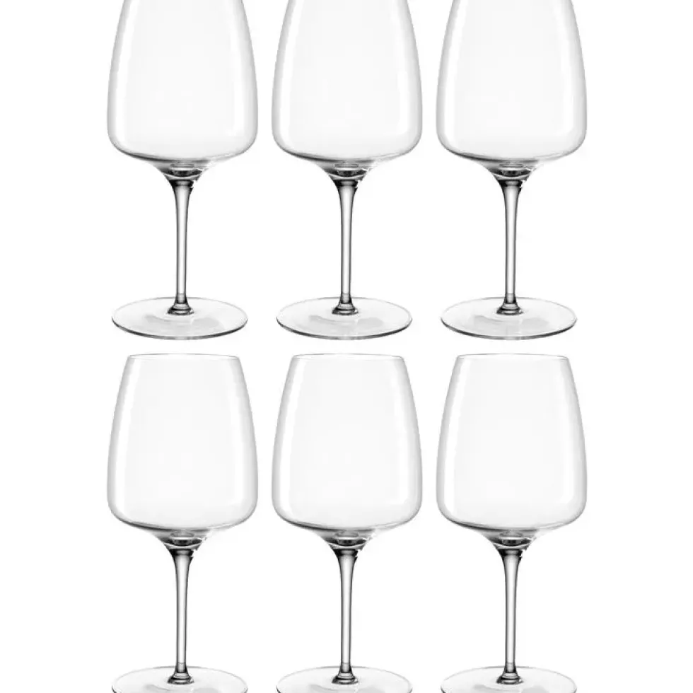 Coffret 6 verres à vin en verre transparent Cesti grand modèle - 500 ml