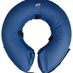 Collerette gonflable pour chien coloris bleue taille M - Ø25/40 cm