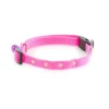 Collier Argent pour chat rose motif étoiles