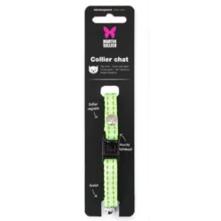 Collier safety vert citron 20/30 x 1 cm