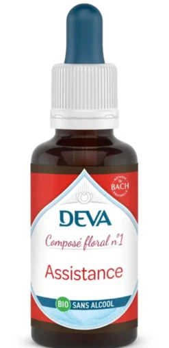 Complément alimentaire composé floral assistance bio sans alcool Deva - 30 ml