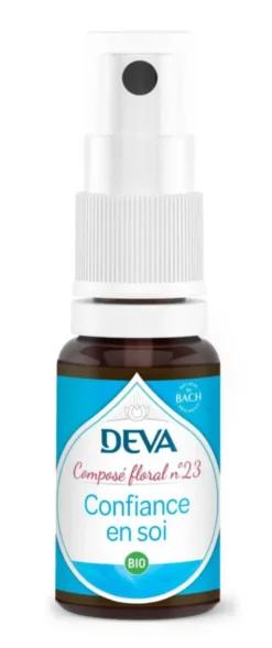 Complément alimentaire composé floral confiance en soi bio Deva - spray 15 ml