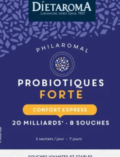 Complément alimentaire confort express probiotiques forte Dietaroma Philaromal - 14 sachets