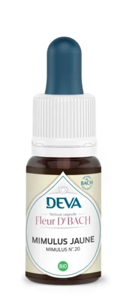 Complément alimentaire fleur de Bach mimulus jaune bio Deva - 15 ml