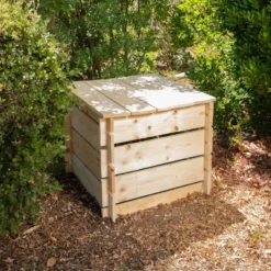 Composteur en bois de sapin non traité PEFC - 304 L