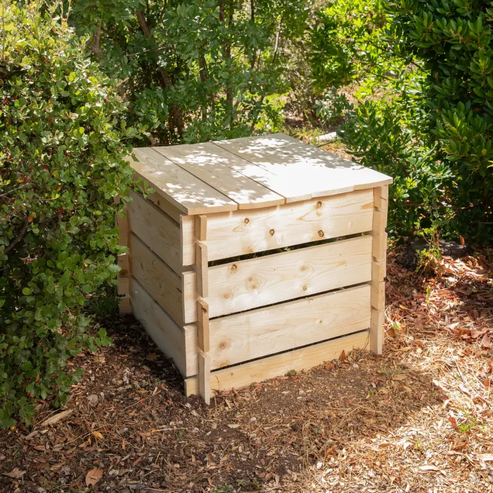 Composteur en bois de sapin non traité PEFC - 304 L