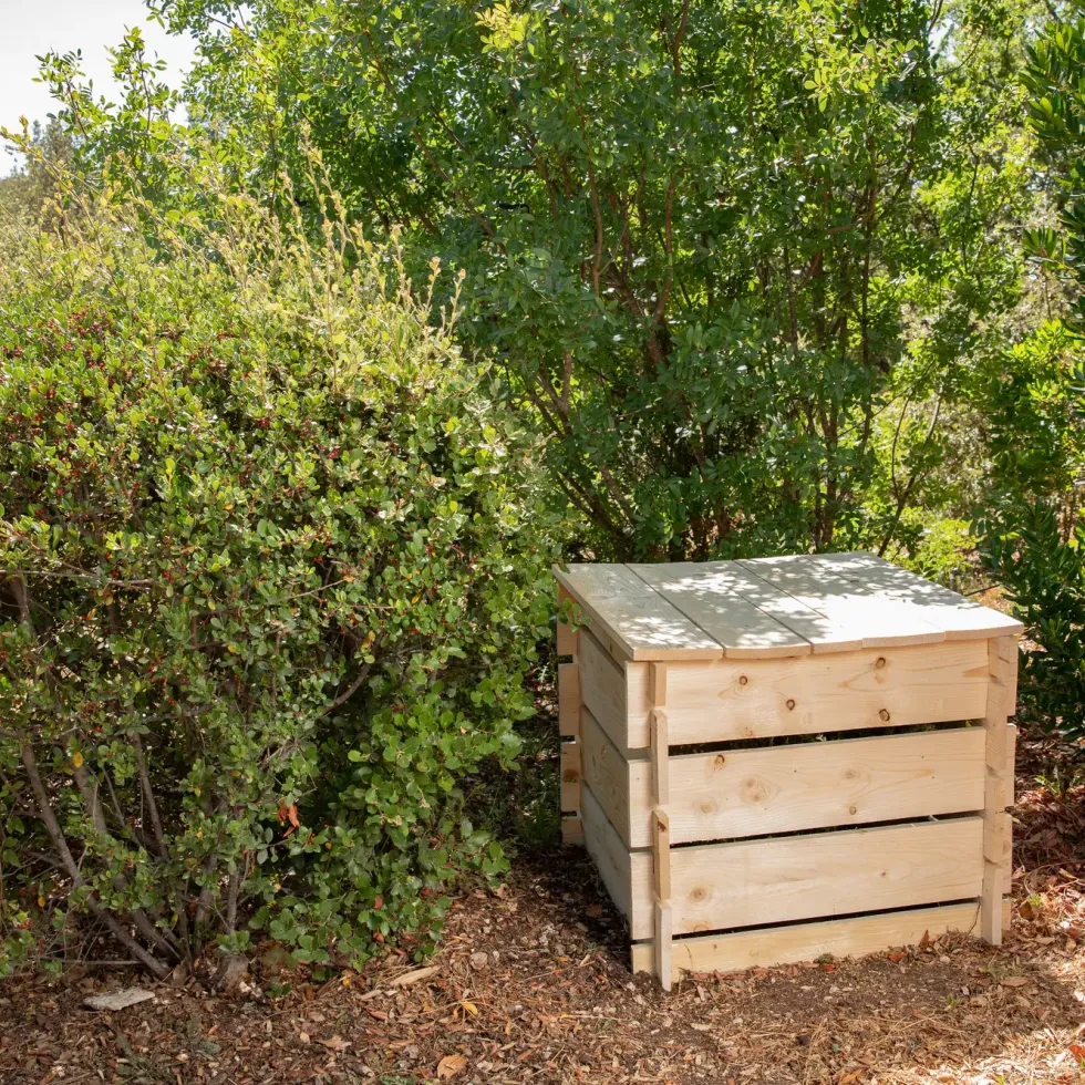Composteur en bois de sapin non traité PEFC - 304 L