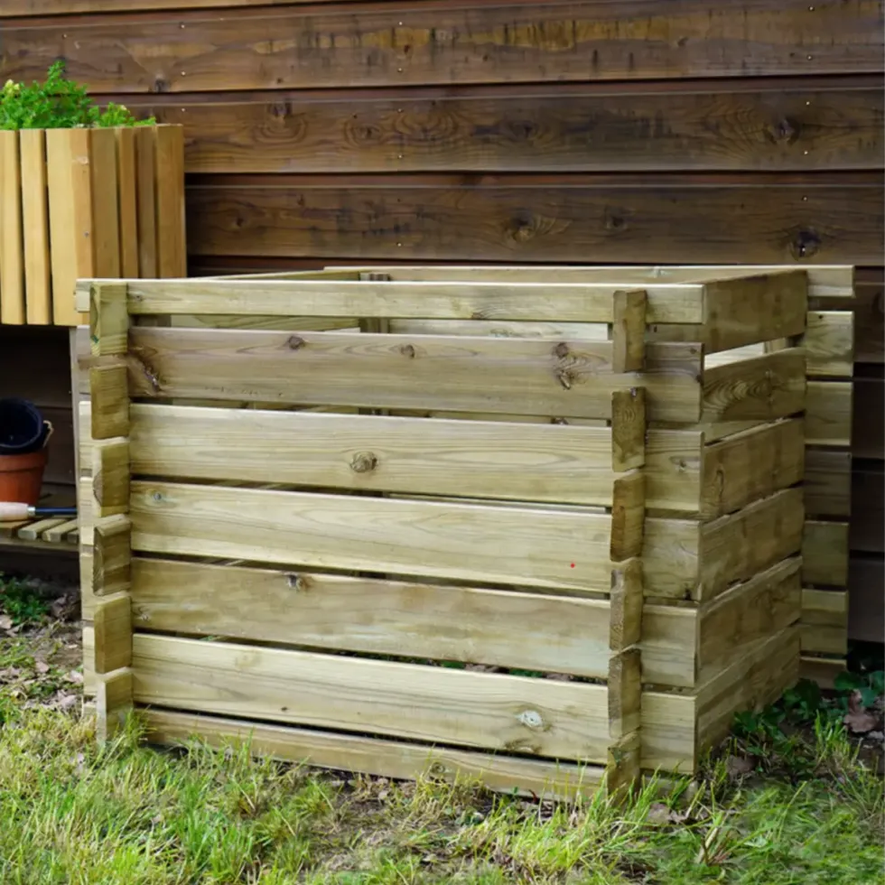 Composteur Jardipolys Cardon - 80 x 80 x 60 cm - 250 L