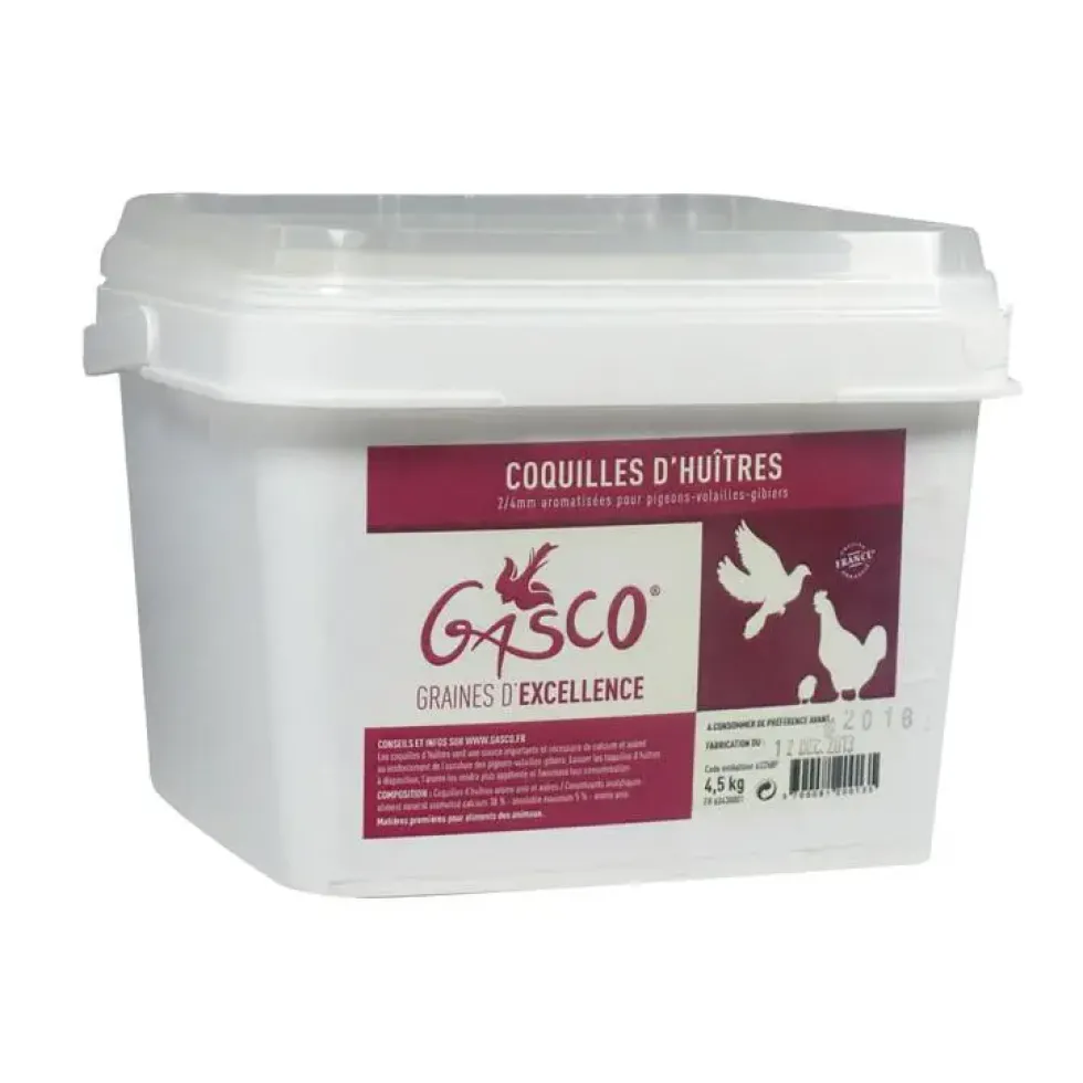 Coquille d’huitre aromatisé en seau blanc de 4,5 kg