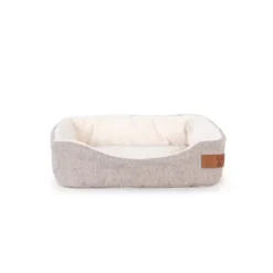 Corbeille douillette pour petit mammifère coloris beige Taille L Bubimex - 34 x 28 x 12,55 x 8 cm