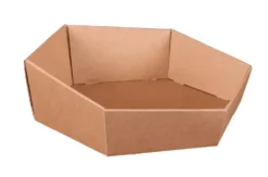 Corbeille en carton hexagonale Atlanta Cav' Service - 35 x 31 x 6,5 cm