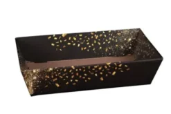 Corbeille panier gourmand Petra noire - 28 x 37 cm