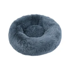 Corbeille ronde moelleuse pour chien et chat coloris gris Wouapy - Ø 50 cm