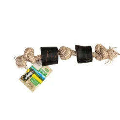 Corne marron avec corde 35 cm