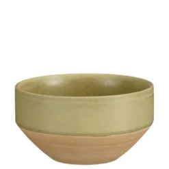 Coupe en grès vert Nika - Ø 12 x H 6,5 cm