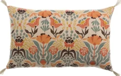 Coussin coton imprimé multicolore Youri - 65 x 40 cm