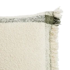 Coussin décoratif Jacquard Jane coloris multicolore en coton - 40 x 65 cm
