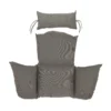 Coussin pour chaise suspendue en polyester gris - 100 x 123 x 15 cm
