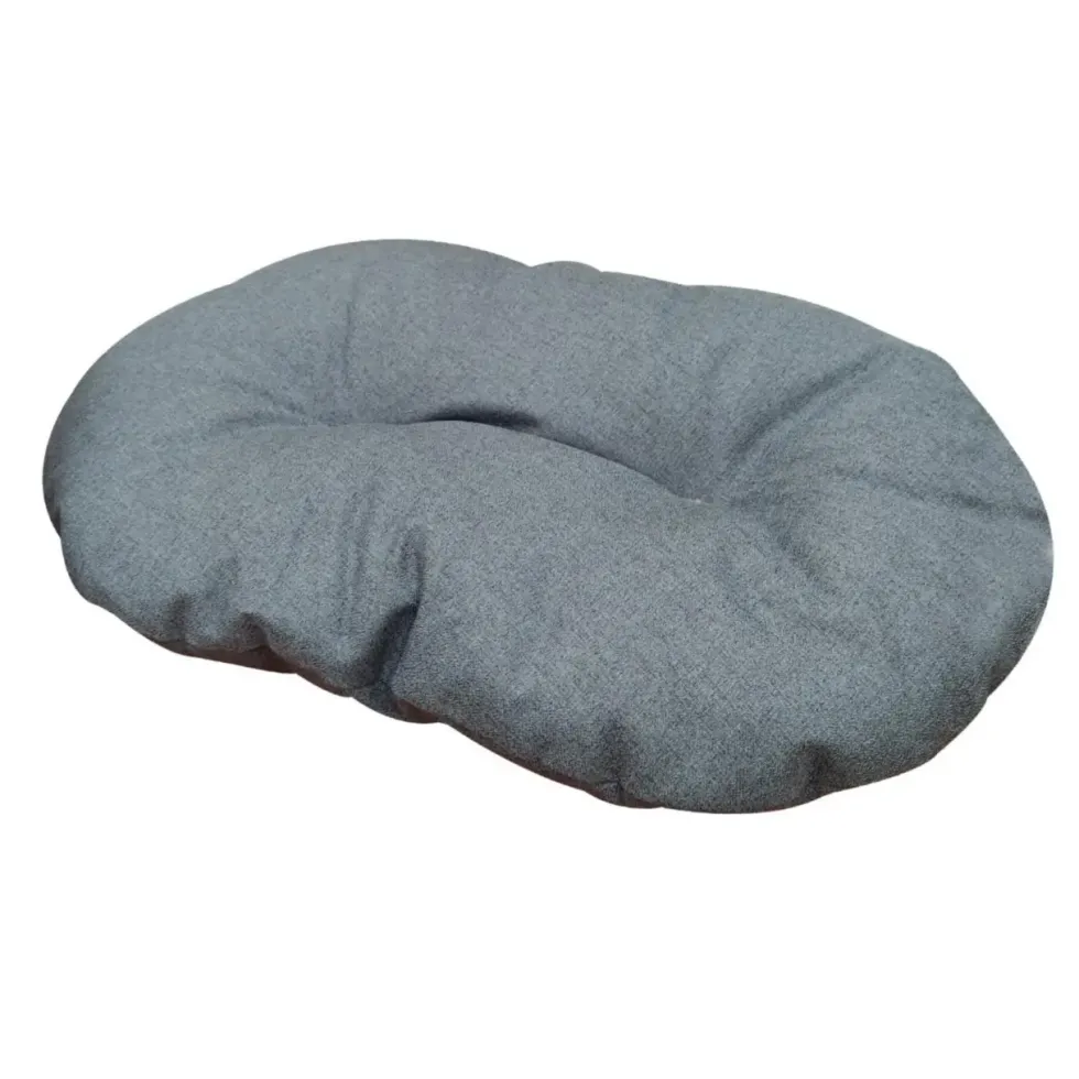 Coussin pour chien ovale hydrofuge coloris bleu Croci - 69 x 45 cm