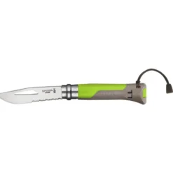 Couteau Outdoor coloris vert et gris n°8 Opinel