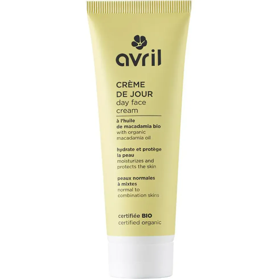Crème de jour à l'huile de macadamia bio Avril - 50 ml