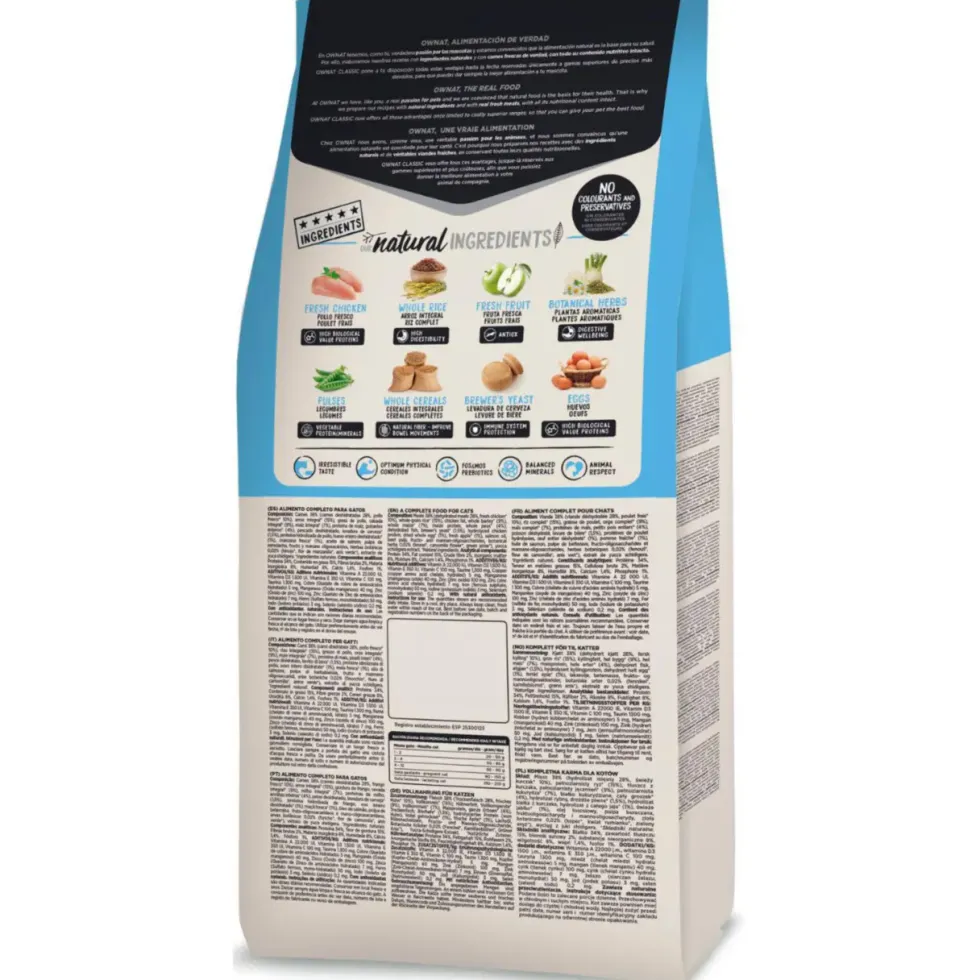 Croquette pour chaton Classic Ownat - 1,5 kg