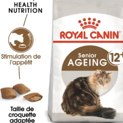 Croquettes pour chat senior Royal Canin Ageing +12 - 4 kg