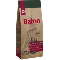 Croquettes pour chien adulte au canard sans céréales Bab'in Signature - 12 kg
