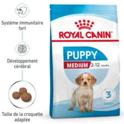 Croquettes pour chiot de taille moyenne Royal Canin Medium Junior - 12 kg