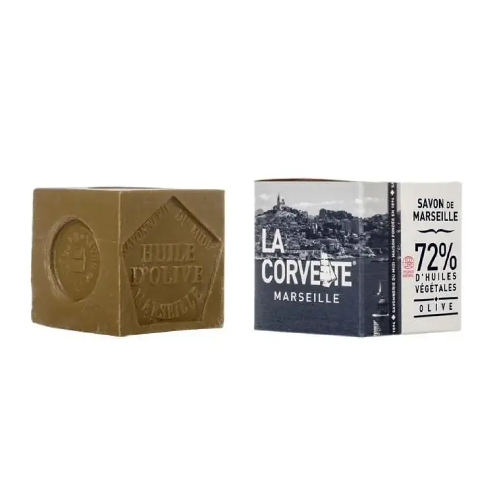 Cube de savon de Marseille olive Boîte 300 g
