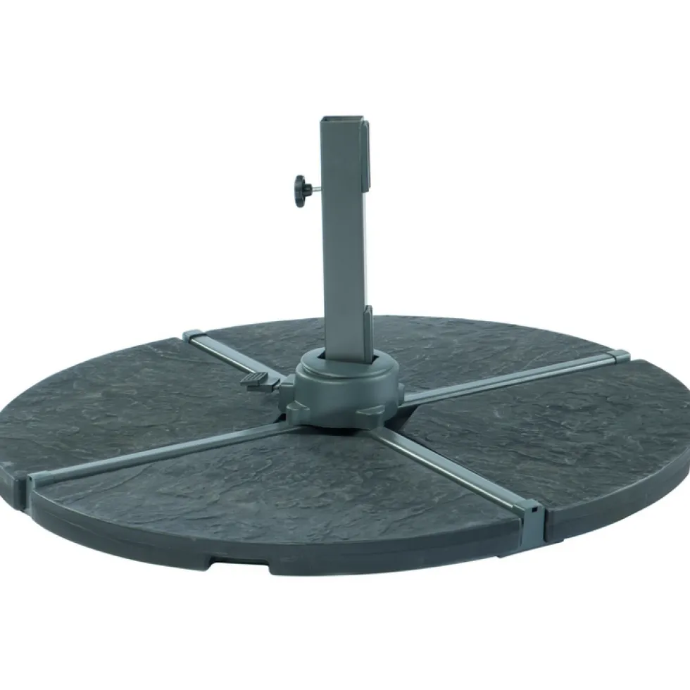 Dalle pour parasol déporté coloris anthracite - 18 kg