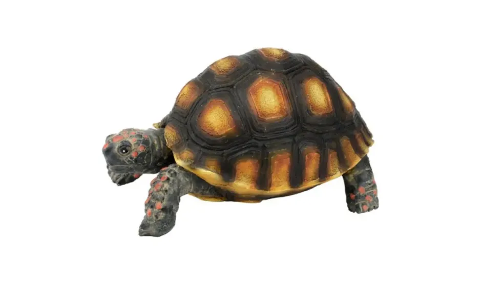Décoration pour terrarium coloris marron en résine figurine tortue tigrée Terratlantis - 10 x 6,5 x 5 cm