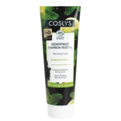 Dentifrice Charbon Menthe-Citron 100 g noir