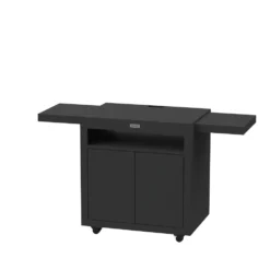 Desserte cuisine avec tablettes noir Le Marquier - L 80 x P 55 cm