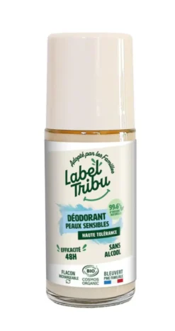 Déodorant peau sensibles bio roll on rechargeable Label Tribu - 50 ml