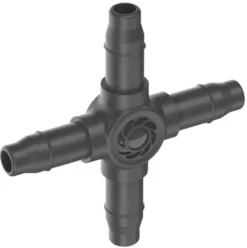 Dérivation en croix Easy & Flexible coloris noir Gardena - 4,6 mm (boîte de 20)